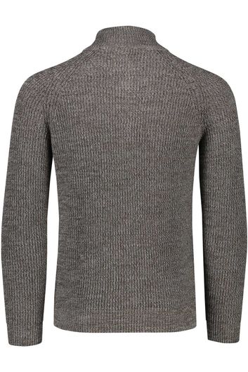 NZA sweater halfzip bruin normale fit Ngongofaha