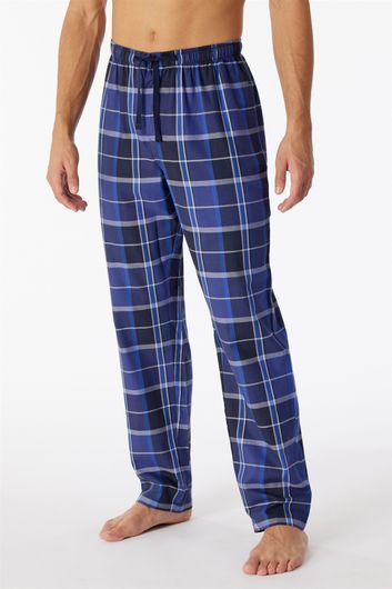 Schiesser pyjamabroek donkerblauw geruit