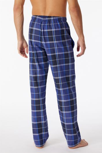 Schiesser pyjamabroek donkerblauw geruit