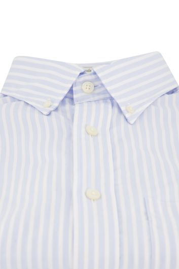 Gant overhemd lichtblauw wit gestreept button down