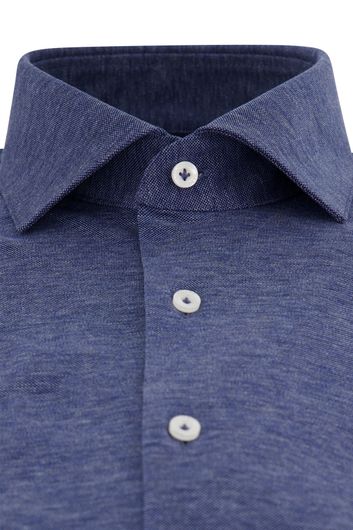 Cavallaro overhemd slim fit donkerblauw katoen