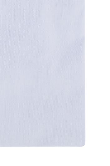 Cavallaro overhemd mouwlengte 7 slim fit lichtblauw effen katoen