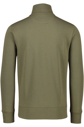 Gant sweater opstaande kraag katoen groen