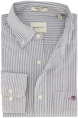 Gant Gant casual overhemd regular fit katoen wit gestreept