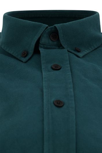 Butcher of Blue casual overhemd normale fit groen effen katoen