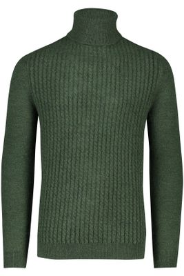 Cavallaro Cavallaro coltrui groen effen knitwear