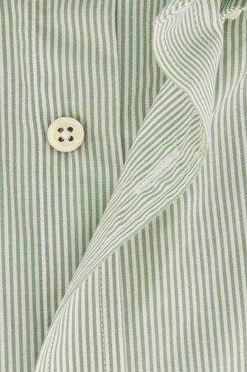 Gant overhemd regular fit groen gestreept katoen