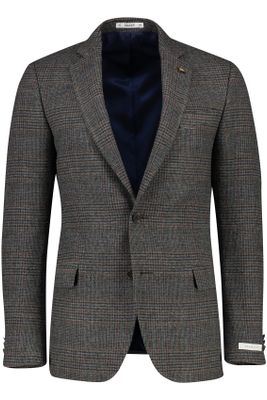 Magee Magee colbert classic fit geruit wol grijs