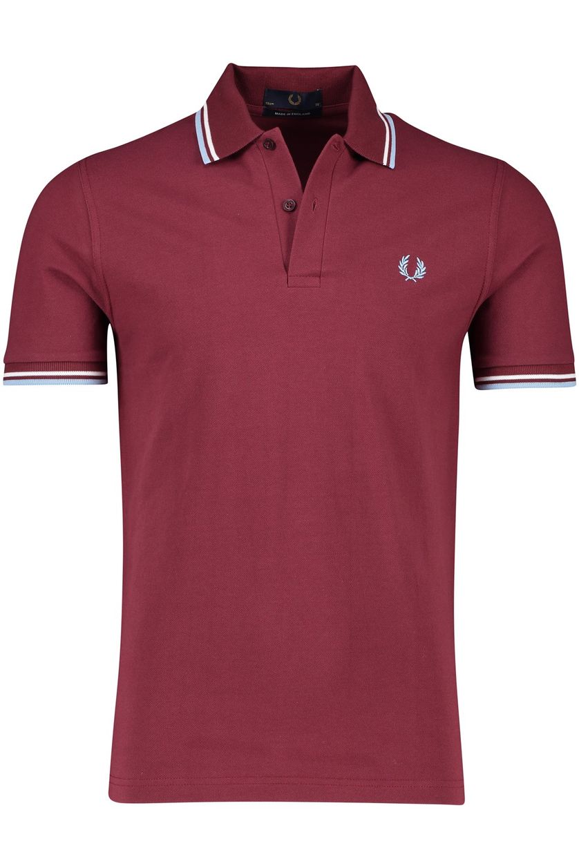 Fred Perry polo normale fit rood 2-knoops katoen