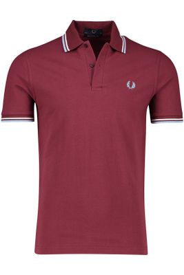 Fred Perry Fred Perry polo normale fit rood effen katoen