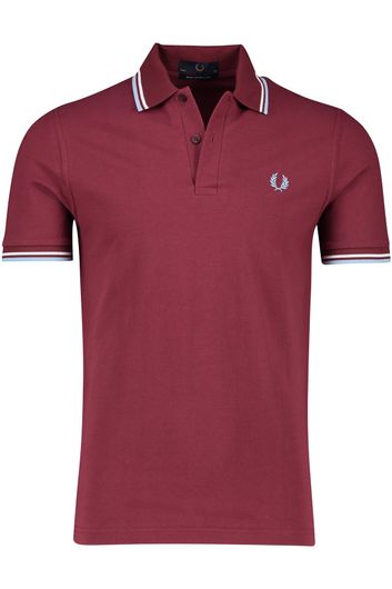 Fred Perry polo normale fit rood katoen 2-knoops