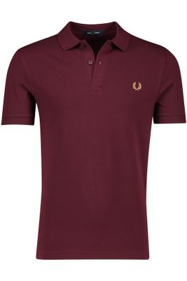 Fred Perry Fred Perry polo rood effen katoen