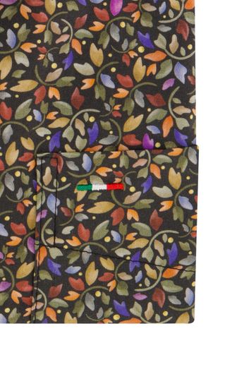 Katoenen Portofino overhemd regular fit multicolor geprint