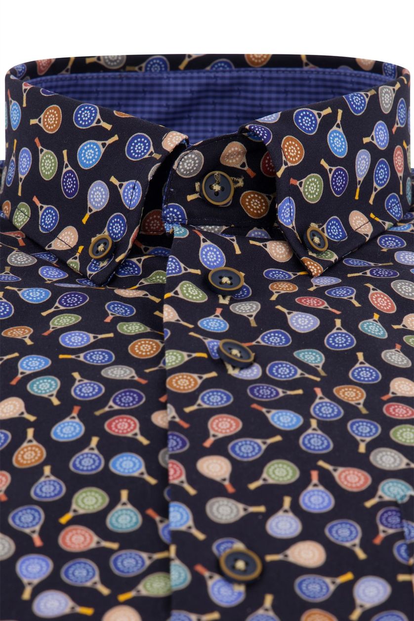 Geprinte katoenen Portofino overhemd regular fit multicolor