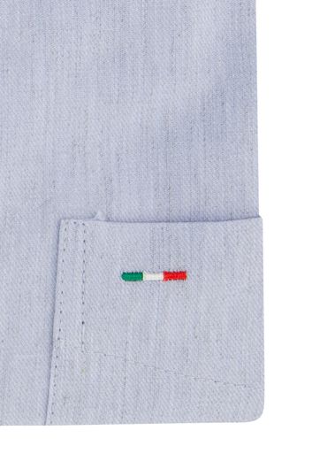 Portofino overhemd regular fit lichtblauw katoen