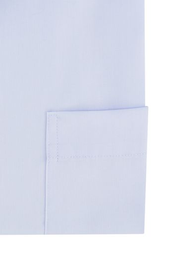 Eterna overhemd Modern Fit blauw katoen strijkvrij
