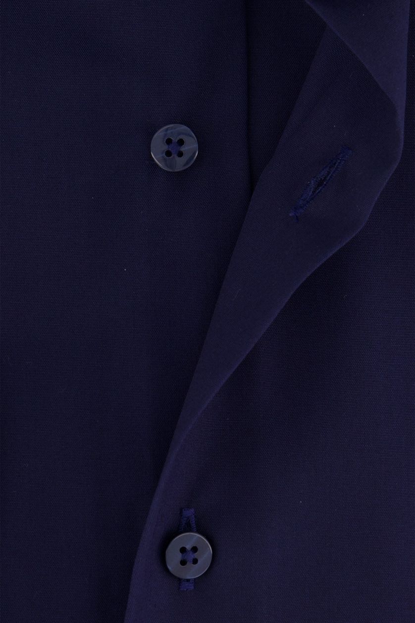Eterna overhemd katoen modern fit donkerblauw