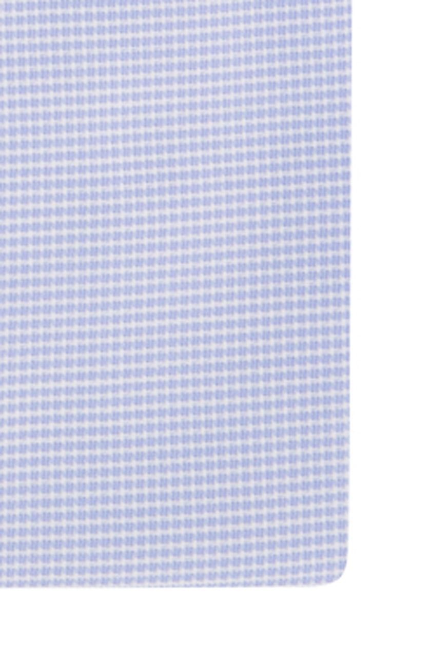 Eterna overhemd lichtblauw geruit modern fit katoen