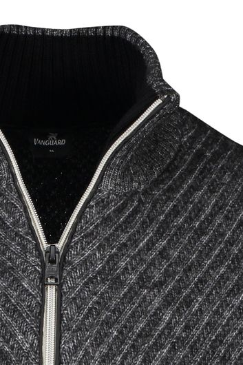 Vanguard Sweater donkergrijs halfzip