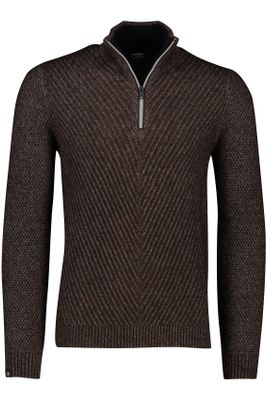 Vanguard Vanguard Sweater donkerbruin halfzip