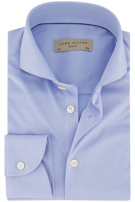 John Miller John Miller lichtblauwe mouwlengte 7 overhemd slim fit