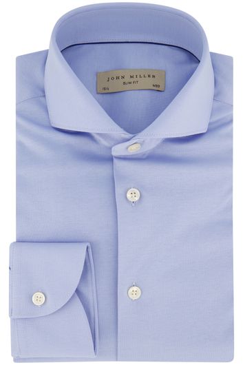 John Miller mouwlengte 7 overhemd slim fit lichtblauw