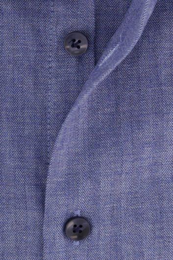 John Miller Overhemd blauw tailored fit