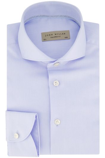 John Miller overhemd lichtblauw tailored fit katoen mouwlengte7