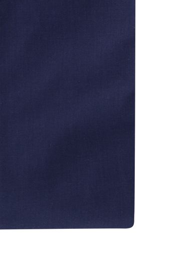 Ledub overhemd ml 7 Modern Fit donkerblauw katoen stretch