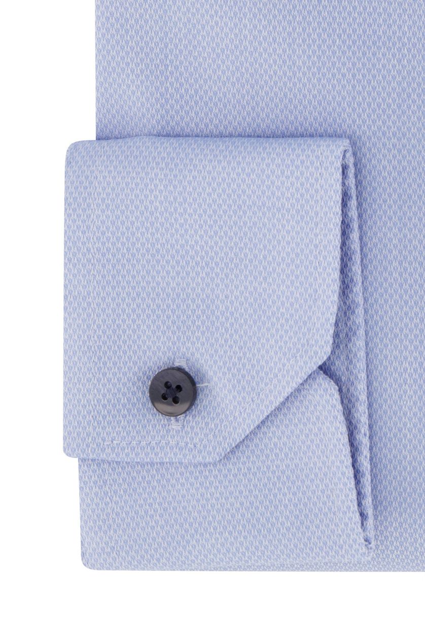 Ledub overhemd blauw katoen modern fit