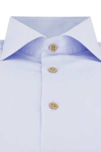Ledub overhemd lichtblauw modern fit effen