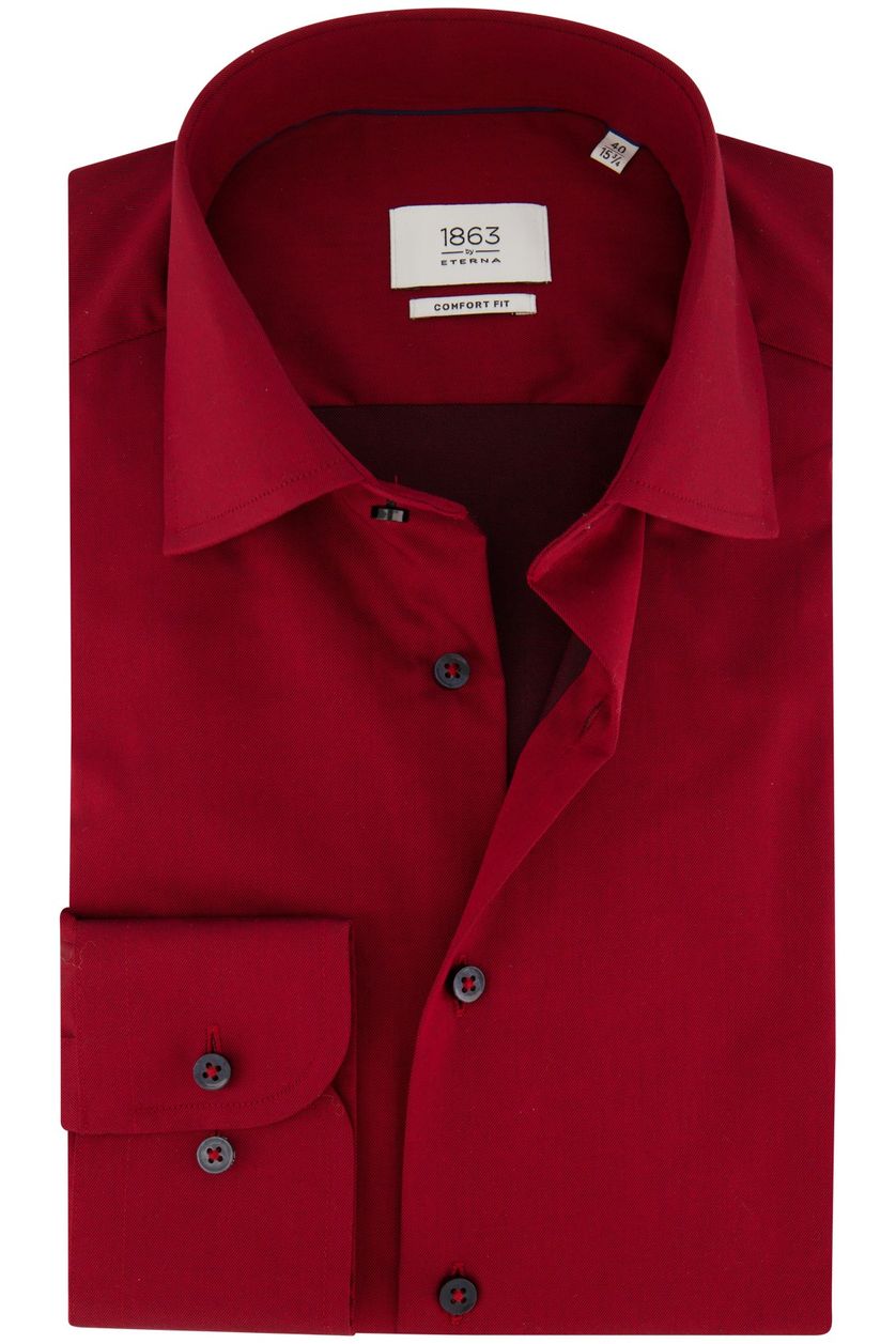 Eterna business overhemd Comfort Fit rood katoen