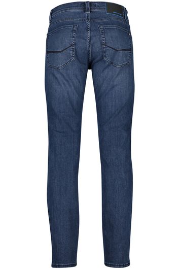 Katoenen Pierre Cardin modern fit jeans effen blauw