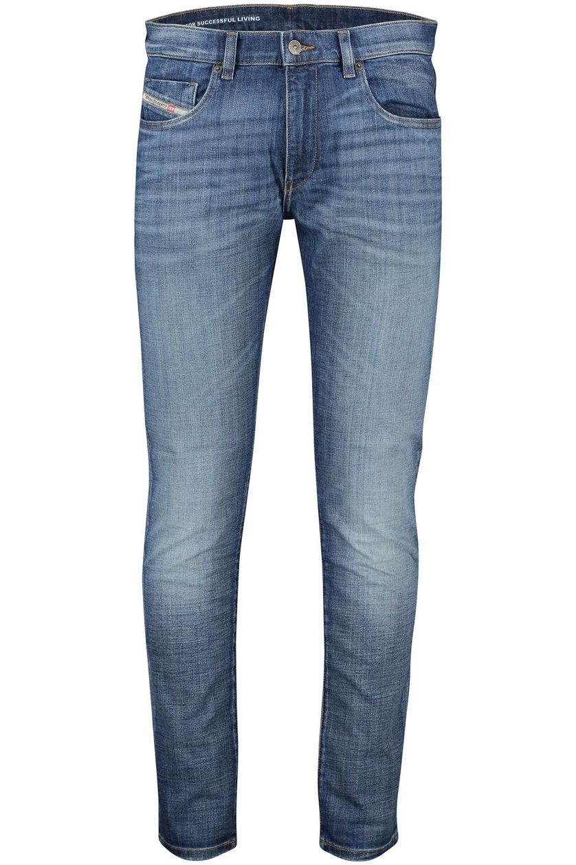 Diesel jeans blauw D-strukt 5-p effen denim