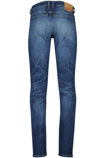  Sleenker Diesel jeans donkerblauw effen denim