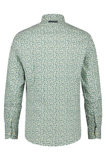 A Fish Named Fred casual overhemd slim fit groen geprint