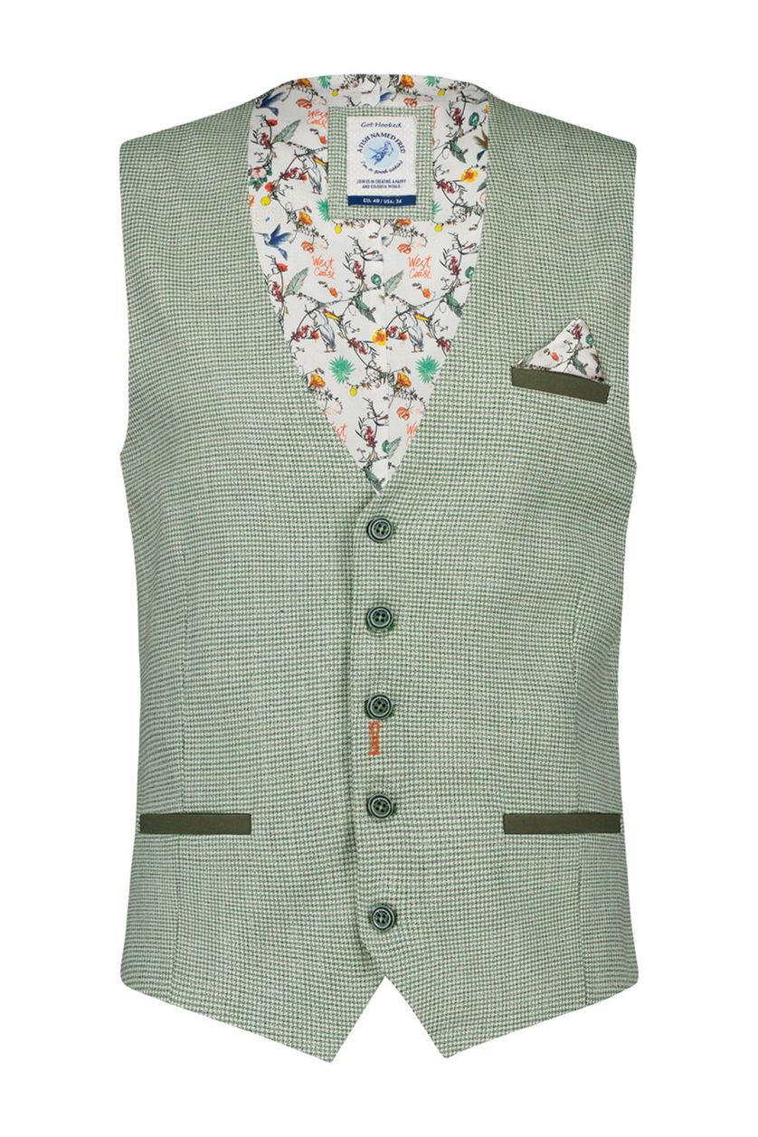 Groene gilet polyester A Fish Named Fred