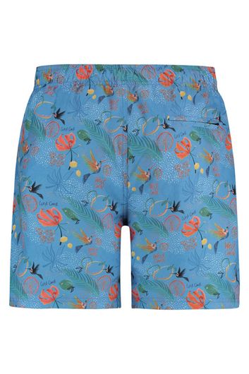 A Fish Named Fred zwembroek blauw geprint slim fit