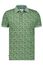 A Fish Named Fred polo slim fit groen geprint katoen, stretch