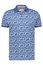 Katoenen A Fish Named Fred polo blauw geprint slim fit