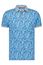 A Fish Named Fred polo normale fit blauw geprint katoen, stretch