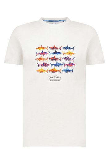 A Fish Named Fred t-shirt opdruk wit