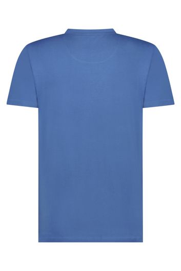A Fish Named Fred t-shirt blauw geprint katoen
