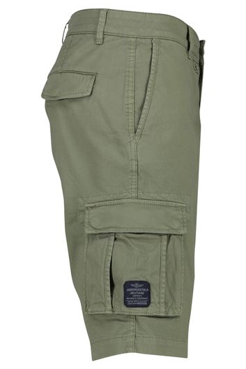 Aeronautica Militare korte broek groen effen katoen