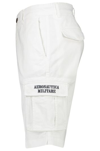 Aeronautica Militare korte broek wit effen katoen