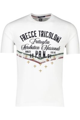 Aeronautica Militare Aeronautica Militare t-shirt wit met opdruk ronde hals