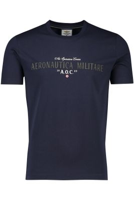 Aeronautica Militare Aeronautica Militare t-shirt donkerblauw met opdruk