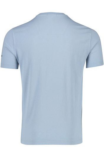 Aeronautica Militare t-shirt lichtblauw effen met stiksel