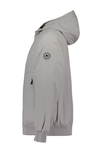 Airforce zomerjas met capuchon grijs