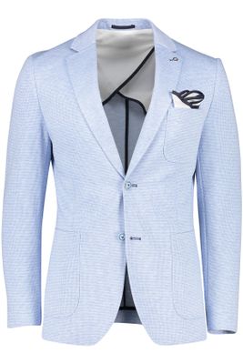 Blue Industry Blue Industry colbert mix & match lichtblauw slim fit ruit